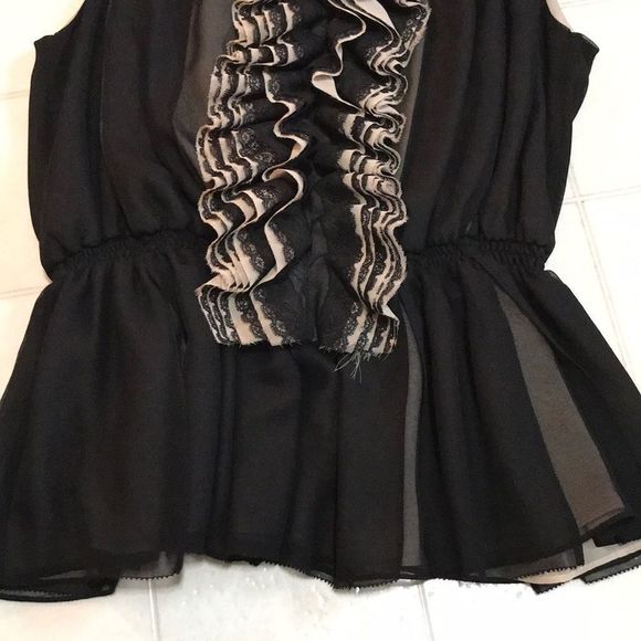 ROBERT RODRIGUEZ Ruffle Front Peplum Blouse - Picture 6 of 10